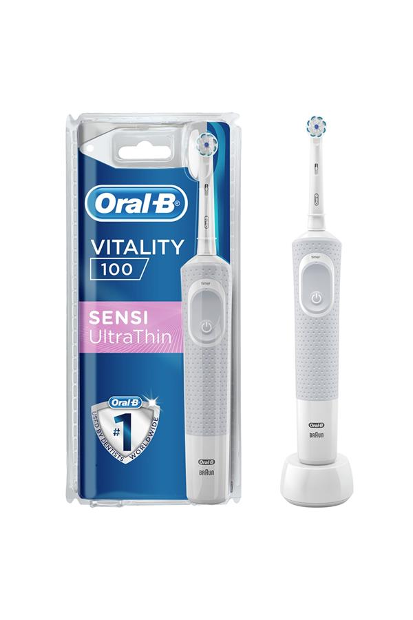 9921مسواک برقی قابل شارژ اورال بی/ Vitality 100 Sensi Ultra Thin Rechargeable Toothbrush