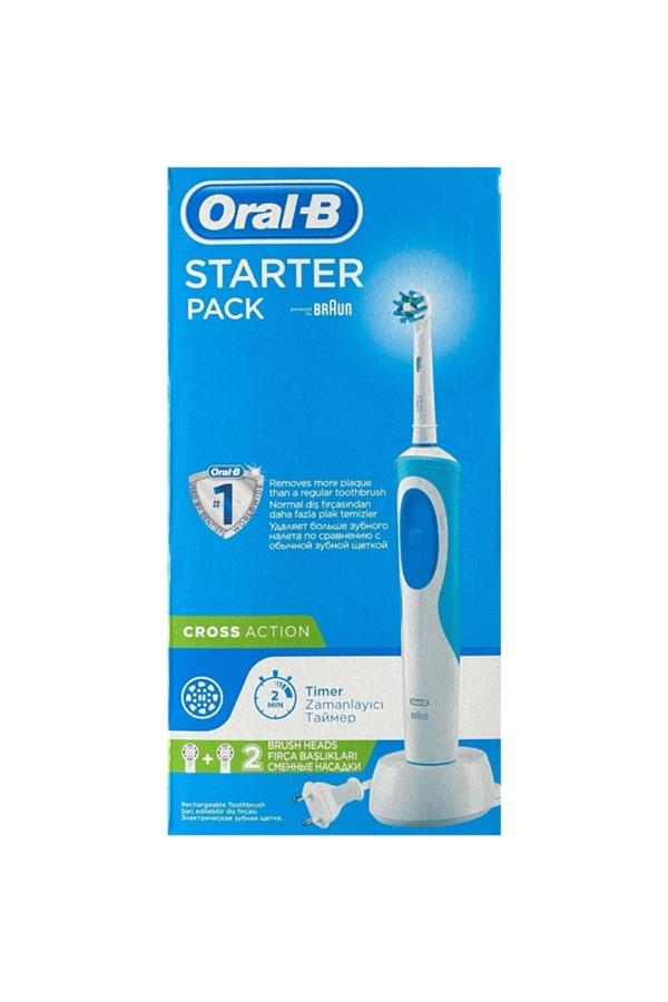 مسواک برقی قابل شارژ اورال-بی با ضمانت اصالت کالا، مدلRechargeable D100 Vitality Starter Box