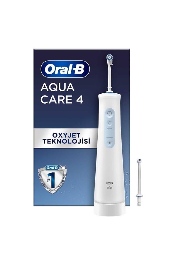 مسواک برقی قابل شارژ اورال-بی با ضمانت اصالت کالا، مدلAquacare Series 4 Mouthwash with Oxyjet Technology