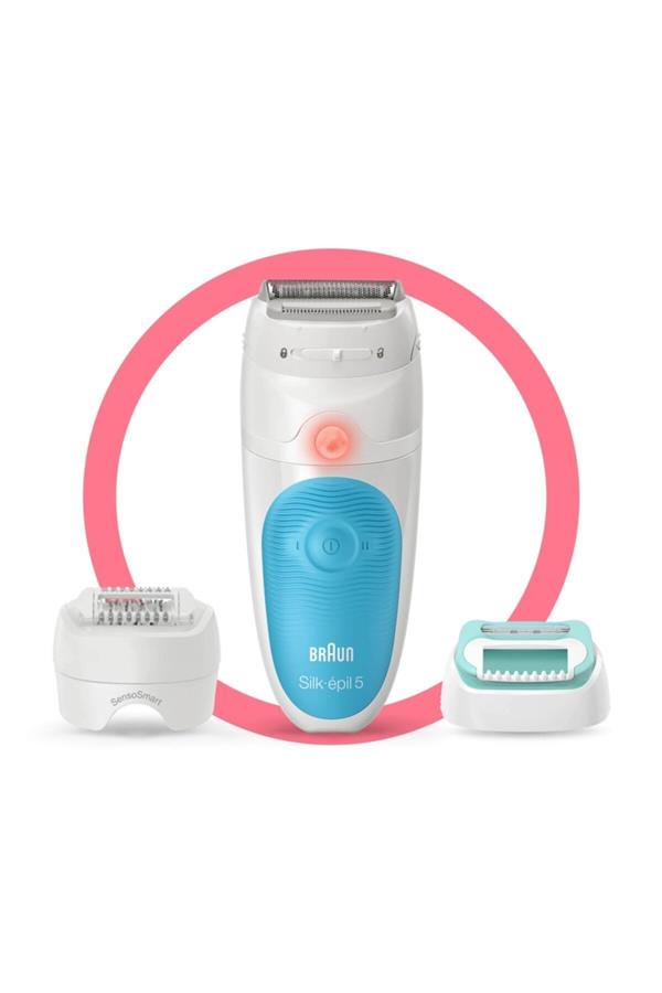 اپیلاتور براون با ضمانت اصالت کالا مدلSilk Epil 5 5610 Sensosmart Wet & Dry Epilator / Hair Removal