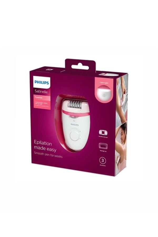 اپیلاتور فیلیپس با ضمانت اصالت کالا مدل Hair Removal Machine - 32 Tweezers Compact / Epilator - Hair Removal Device - With Massage Head and Light